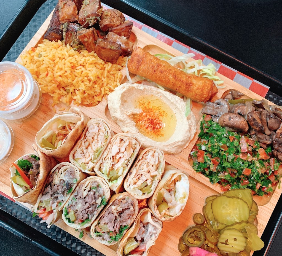 Shawarma Factory meal on tray