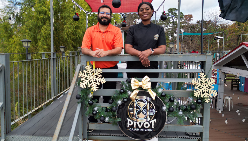pivot cajun kitchen owner with sbdc advisor